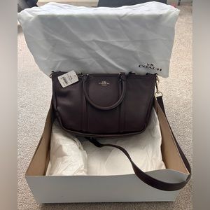 COACH Central Satchel Crossbody in OxBlood 37154M